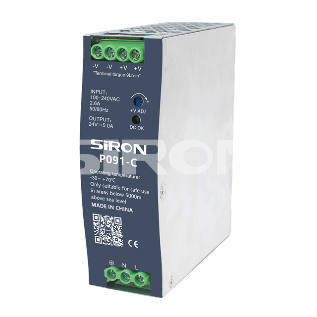 Siron P091-C系列120W经济铁路类型开关电源