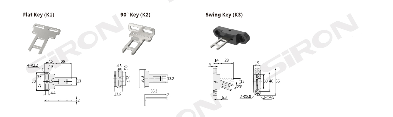配件种类及尺寸