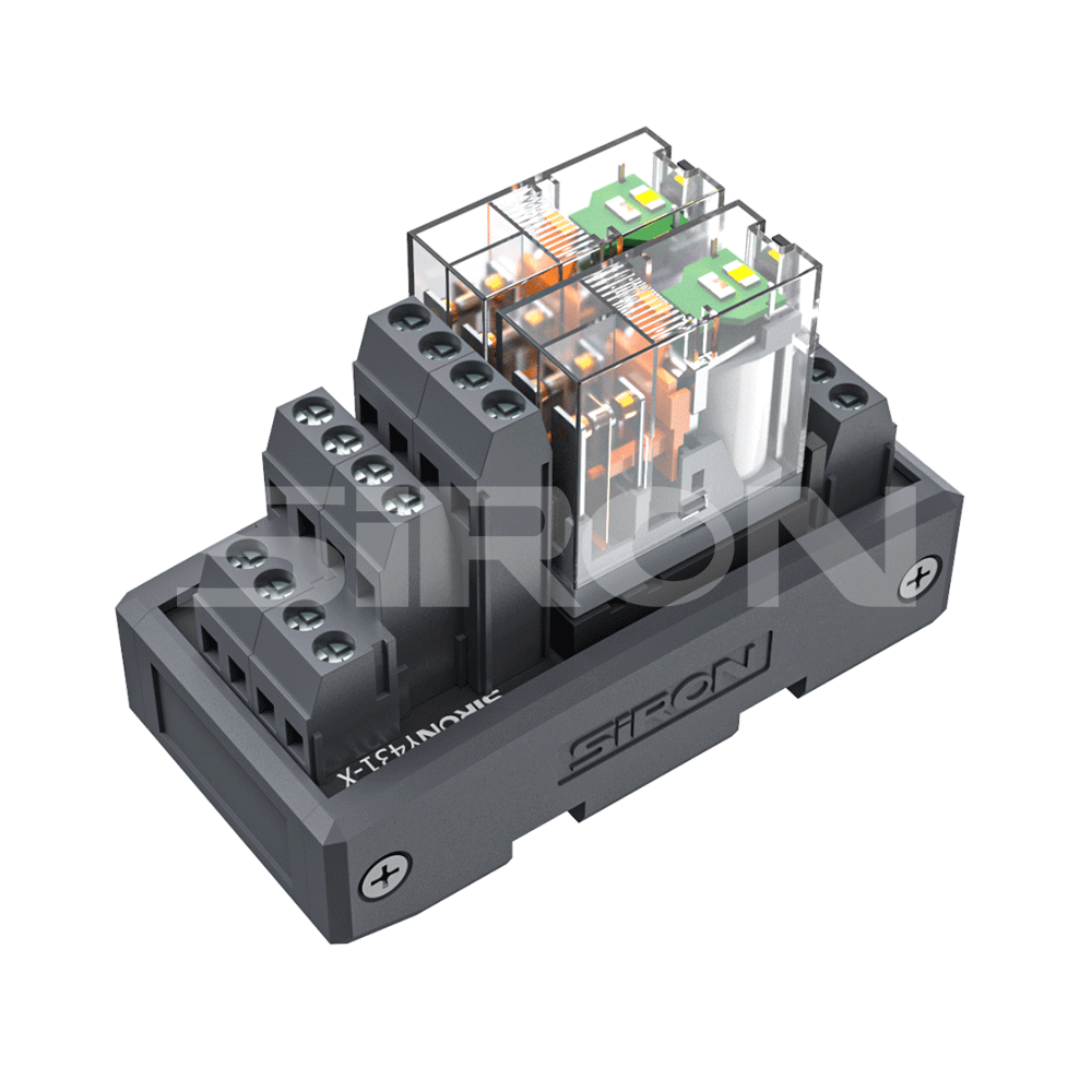 SiRON Y430-X~Y435-X系列宽底座型功率继电器模块