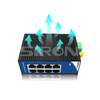Siron T380-3-C 8港口未管理的100Mbps工业开关